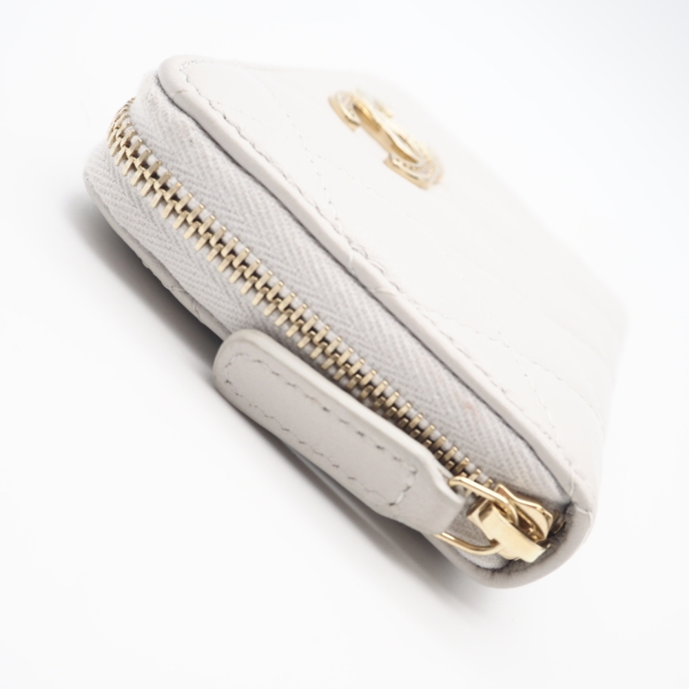 CHANEL Gray Lambskin Leather Wallet - Picture 6 of 13